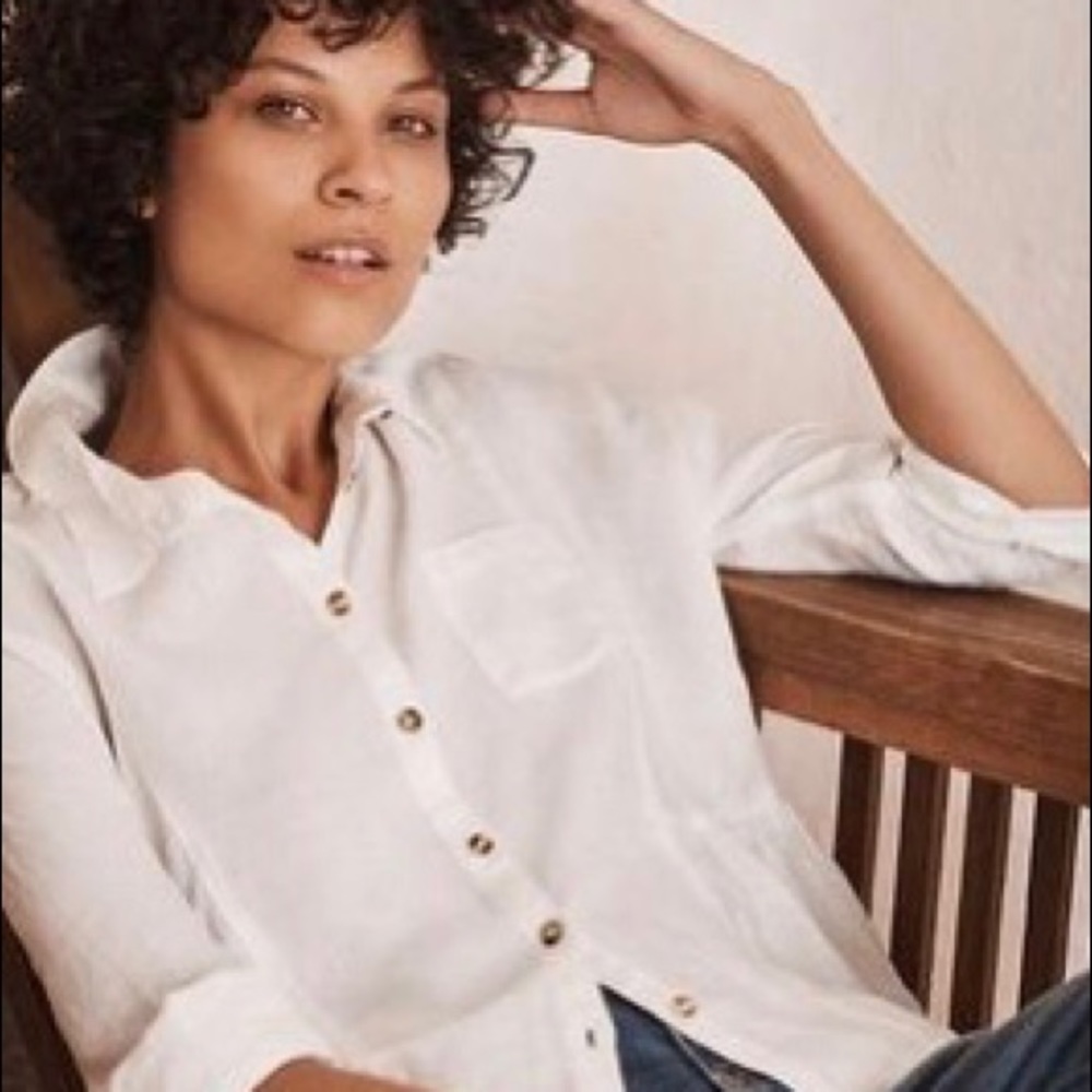 Anthropologie Holding Horses Linen Peplum